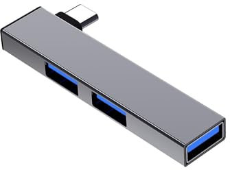 90 Degree USB Type C Hubs Docking Station 4 Port Data Transfer Expander Fast USB3.0 For PC Laptop