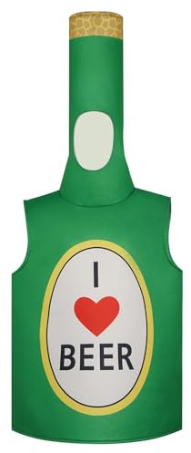 YOSUWOAI Costume de bouteille de bière pour homme - Pour fête à thème - Cosplay - Costume amusant pour fête de la bière - Pour déguisements de baviar, fêtes, carnaval, Halloween, bouteille de super