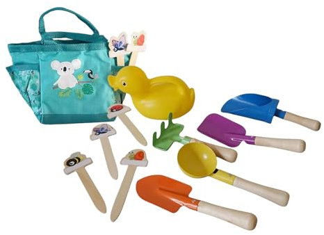 Dgayaeic Jouets De Sable pour La Plage | 9 Jouets De Bac À Sable - Kit d'Outils de Jardinage et Creusage pour Piscine, Jardin & Vacances avec Activités Ludiques pour Garçons et Filles à Partir de 3