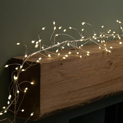 Samuel ALEXANDER 5.4m 860 LEDs Multi Action Ultra Bright Garland on Silver Wire in Warm White