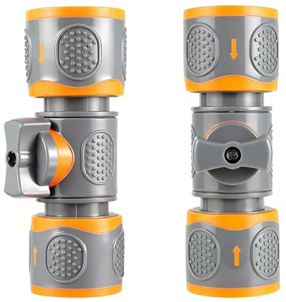 CDDCWZ Set da 2 Raccordi a Innesto Rapido per Tubo Flessibile | Valvola Regolazione e Intercettazione, Regolazione Continua Flusso d’Acqua