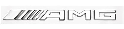 FZDS 3D-Metall-Auto-Sport-Aufkleber für AMG, Metall-Abzeiche Wasserdichter Sonnenschutz Logo Emblem Kofferraum Sport Aufkleber,B