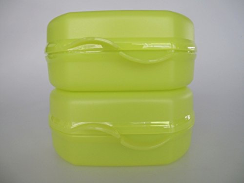 TUPPERWARE To Go Snacky limette (2) Brotbox Vesperbox Brot Vesper Box Dose P 23202