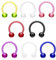 beyoutifulthings Hufeisen-Piercing ACRYL Set Universal-Piercing Brust Nippel Nase Septum Ohr Helix Cartilage 1,2mm 10mm