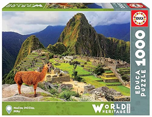 Educa 17999, Machu Picchu, 1000 Teile Puzzle für Erwachsene und Kinder ab 10 Jahren, World Heritage Series