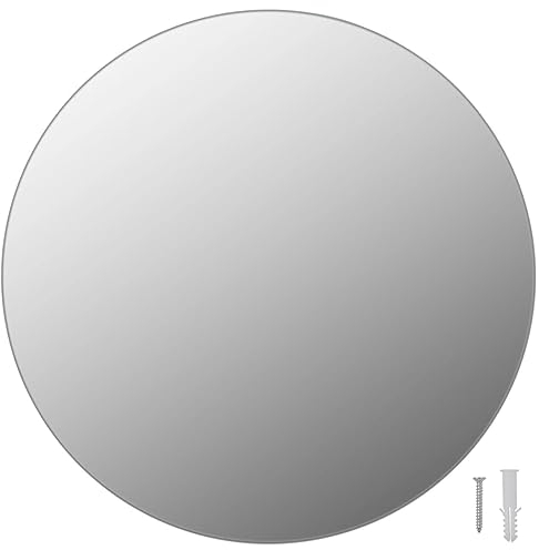 vidaXL Espejo de Pared Redondo Vidrio 40 cm Decoración de Interior Casa Hogar