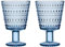 Iittala 1051134 Kastehelmi 2-er Set Gläser, 26cl, aqua, Glas