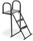 EXIT TOYS Trampolinplattform mit Leiter - rutschfest - Erhöht die Sicherheit - Geeignet für viele Trampoline - Inklusive Trampolinleiter - Für Trampoline auf Beinen mit Rahmenhöhe 65-80cm
