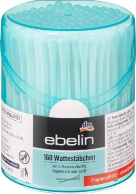 ebelin - Confezione di 160 bastoncini di ovatta