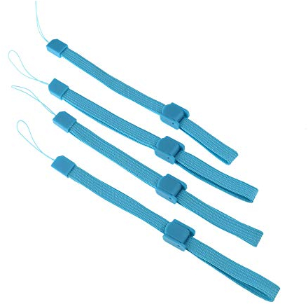 Be In Your Mind 4X Handschlaufe Trageband Handgelenk Armband für Fernbedienung Game-Controller, 16 cm, Blau