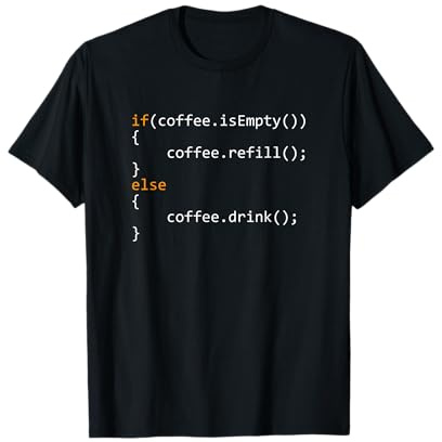 Divertido Regalo de café Programador para codificadores Camiseta