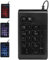 Goshyda Teclado numérico con Cable Teclado numérico portátil de 19 Teclas Teclado retroiluminado Sensación mecánica Teclado numérico Negro Respiración Tricolor(Negro)