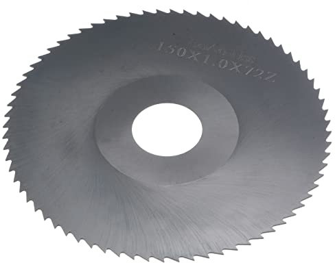 sourcing map Circular Saw Blade, 150mm (6) Dia 1mm Thick 72 Tooth, 6542 High Speed Steel (HSS) Nitriding Milling Cutter with 32mm Arbor for Metal Wood Cutting