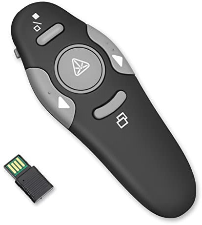 Cerolopy Presentation Clicker,328FT Wireless USB Powerpointer Clicker,Clicker for Powerpoint,2.4GHz Powerpoint PPT Clicker for Mac/Win/Computer/Laptop