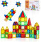 Magblock 46 Teile Magnetische Bausteine für Kinder,Magnetbausteine Lernspielzeug,Magnet Spielzeug für 3 4 5 6 7 8 Jahre Jungen und Mädchen auf Weihnachten Geburtstag Geschenke