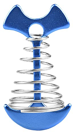 Clicitina Anker Campingzeltregale Deckboden Haken Haken Federn Haken Pfosten Feste Markise Verstellbares Camping & Wandern YU356 (Blue, One Size)