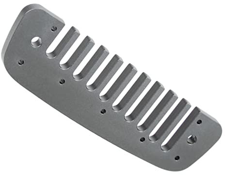 Comb Harmonica Part 10‑Hole Valve Lapping Tool, Terminal Removal Tool Kit 4.1 X 1.3 X 0.2in Small Aluminum Alloy Small Musical Instrument Fitting for Beginner Students Kids (Grey)