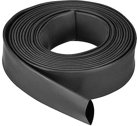 sourcing map Heat Shrink Tubing, 4:1 Ratio 1 Inch Diameter 15ft Adhesive Lined Dual Wall Heat Shrink Tube Waterproof Sealed Black