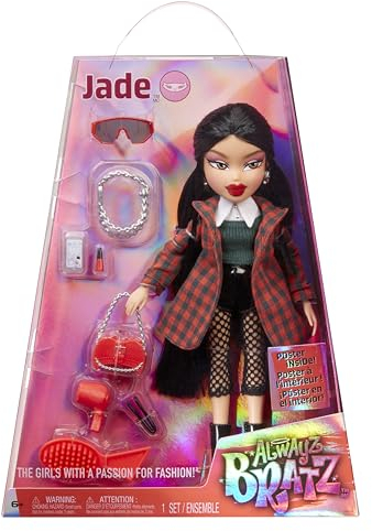 Bratz Alwayz Bratz Modepuppe - Jade - mit 10 Accessoires und Poster - Kinderspielzeug - Geeignet ab 6 Jahren