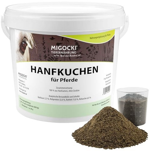 HANFKUCHEN für Pferde - Haut und Gelenke Futterergänzung 3 kg