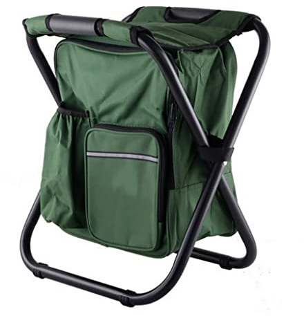 PRGBFNK Campingstühle, 2-in-1 Klappbarer Angelstuhl Mit Tasche Abriebfest Alterungsbeständig Wasserdicht Stahlrohr Outdoor Camping Angeln/3er-Pack/Hellgrau