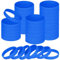 NAHRMY Braccialetti In Silicone, Braccialetti In Gomma Da 60 Pezzi, Braccialetti Vuoti, Cinturini Da Polso Sportivi, Braccialetti Sportivi Per Ragazzi Ragazze Bambini Adolescenti (Azzurra)