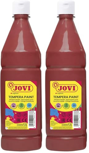 Jovi Tempera liquida escolar 1000 ml marron (Paquete de 2)