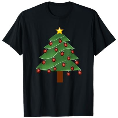 Ladybug Christmas Tree T-Shirt for Kids Ladybug Tee Shirt T-Shirt
