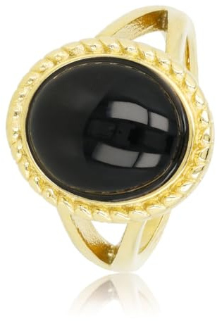 My Bendel Gold Vintage Damenring | mit echtem Edelstein | mehrere Farben | Bleibt schön und Verfärbt nicht | mit Luxuriösen Geschenkverpackung