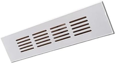 einstellbare Luftwand-Lüftungsabdeckung, Rechteckiger Schrank-Entlüfter 2 4 6 8 Zoll, Lüftungsgitter mit Lamellen aus Aluminium, atmungsaktives Netz for Kleiderschrank, Schuhschrank, Schrank, Bücherre