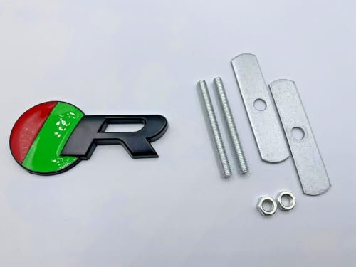 Rundes R Grill Auto Emblem Abzeichen Rot/Grün/Schwarz F-PACE XJ XK XJR XJS E X Type