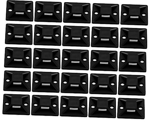 200 Pièces Organisateur de Câbles Auto Adhésif Fixation Pratique pour Gestion Câbles à Maison et Au Bureau Clips Adhésifs Résistants pour Surfaces Planes Tv et Utilisation Facile