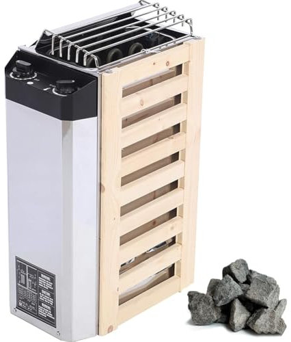 Poêle De Sauna Électrique, 3 KW, Contrôle Interne, Température Réglable, En Acier Inoxydable, Outil De Chauffage Multifonctionnel, For Maison, Hôtel, Sauna, Spa, Douche, Bain