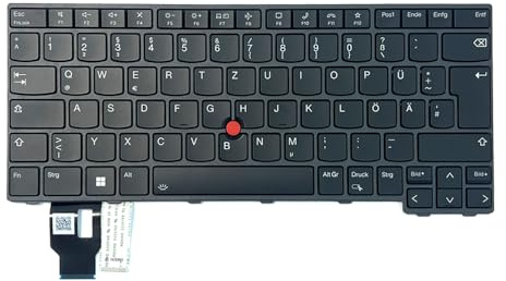 Gintai Keyboard Backlit Layout für Lenovo ThinkPad T14 / P14s / L14 Gen 3, | L14 / T14 / P14s Gen 4 Keyboard Laptop Tastatur mit Hintergrundbeleuchtung, Schwarz (DE/DE/DE/DE)