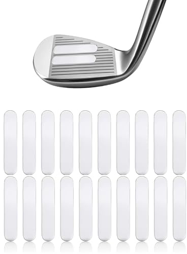 FUVBNQGT 20Pcs Golf Lead Tape, Silver Adhesive Lead Tape Set for Golf Club Add Swing Weight Lead Weighted Tape for Ping-pong Paddle Tennis Badminton Racket Iron Putter - Enhance Center