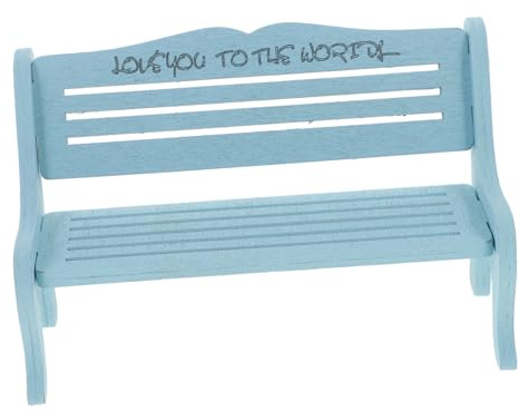 UPKOCH Puppenhaus Kleiner Holzbank Aus Holz Miniaturbank Für Puppenhauszubehör Kinder Puppenhausdeko Wohnzimmer Schlafzimmer Büro