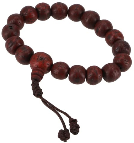 GURU SHOP Armband, Tibetische Handmala, Buddhistischer Schmuck, Yogaschmuck 12 mm - Bodhi Samen Dunkel