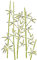 Stencil Company Bambus-Schablone, 35,5 x 56 cm (XL) – Wiederverwendbare große immergrüne Gartenlaub-Wandschablone