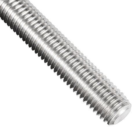 sourcing map M18 Vollgewindestange Gewindestange Gewindebolzen Gewindestab 304 Edelstahl 250mm Länge 2,5 mm Gewindesteigung Linksgewinde