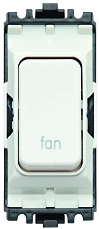 MK Electric Edge 20 Amp DP 1 Way Printed Switch Module for Fan
