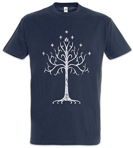 Urban Backwoods White Tree Herren T-Shirt Blau Größe XL