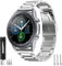 SPGUARD Armband Kompatibel mit Galaxy Watch 3 Armband 45mm,Edelstahl Metall Ersatzarmband für Samsung Galaxy Watch 3 45mm(Silber)