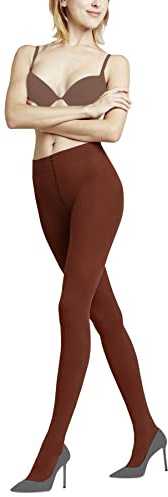 FALKE Damen Pure Matt 50 DEN Strumpfhose halb blickdicht matt reißfest druckfreier Komfortbund Feinstrumpfhose verstärkte Fußspitze feiner Naht feines weiches Material 1 Stück, Orange (Terra 8829), M