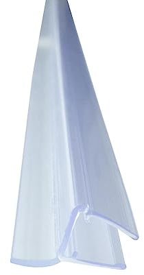 Bagnoxx Duschdichtung Spaltdichtung, Türdichtung Transparent für 8mm Glasstärke für Glas Duschtür, Duschlippe aus PVC, schimmelbeständig