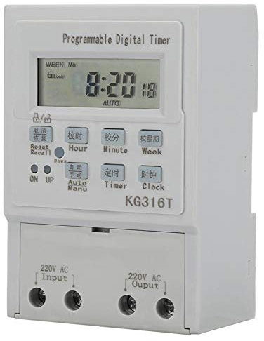 Programmable Automatic Digital Timer Switch AC 220V Digital Time Switch Programmable Timer Switch and Dimmer for Electrical Devices