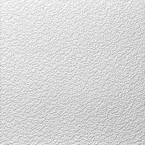 Panneau en polystyrène décoratif pour plafond et mur effet 3D isolant thermique épaisseur moyenne 8 mm dimensions 50 x 50 cm, lot de 10 m² (40 panneaux) colle pour polystyrène panneaux inclus (B005)