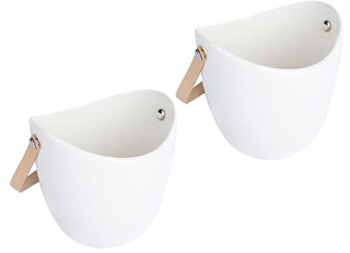 TOPBATHY 2pièces Pot De Fleurs Suspendu Décoratif Jardinière Suspendue pour Plantes Pot Suspendu pour Balcon Et Jardin