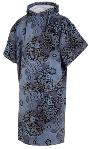 Mystic Velour AOP Poncho 2022 Blue/Black