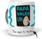 mundohuevo Taza Personalizada con Texto. Regalo Original Dia del Padre. Papa vales un Huevo con Nombres. Haz