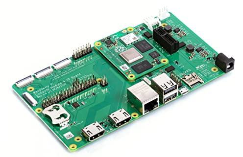 Raspberry Pi Compute Module 4 with Compute Module 4 IO Board for Raspberry Pi, (CM4 1GB, Lite, Non Wireless)